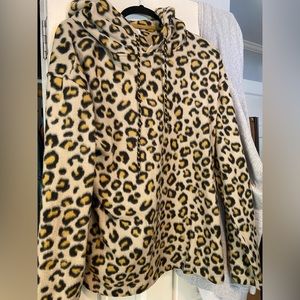 Urban outfitters cheetah print hoodie